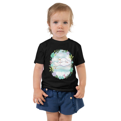 Goose and Cloud toddler t-shirt in black