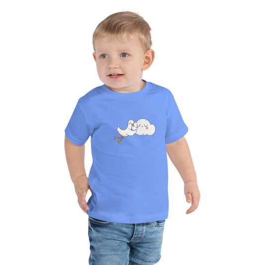 Goose and Cloud toddler t-shirt in blue