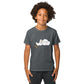 Goose and Cloud children's t-shirt in gray