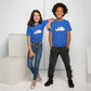 Goose and Cloud children's t-shirt in blue